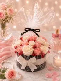 Luxury Soap Flower Box – Elegant Handmade Floral Gift Box – Velvet Rose Luxe