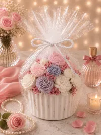 Luxury Soap Flower Box – Elegant Handmade Floral Gift Box – Pastel Petal Bliss