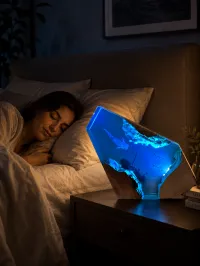 Ocean Depths Resin Lamp – Image 2