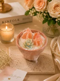 Assortment available – Peach Petal Candle
