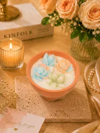 Assortment available – Pastel Bloom Candle