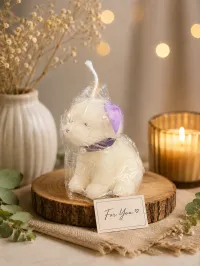 Puppy Candle – Lavender Puppy Candle