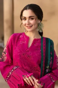 Saira Rizwan 3PC Lawn Suit Pink – Embroidered Summer Collection – Image 3