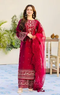 Qalamkar 3PC Lawn Suit – Embroidered Summer Collection – Image 1