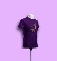 T-shirt – Purple (I am a hacker), X-large