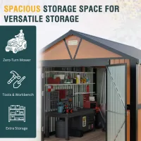 10x12 Pro Metal Storage Shed with Windows – Image 8