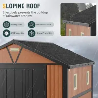 10x12 Pro Metal Storage Shed with Windows – Image 5