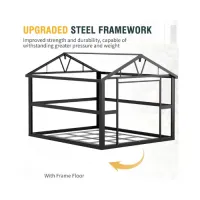 10x12 Pro Metal Storage Shed with Windows – Image 9
