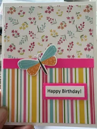 Birthday Greeting Card Butterfly – Image 1
