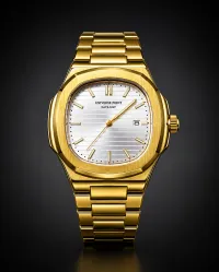Universe Point Datejust Gold Watch for Men – Image 1