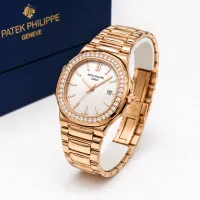 Patek Philippe Rose Gold Diamond Edition Watch for Women – Image 2