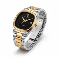 Matturi Two-Tone Black Dial Watch for Men – Image 3