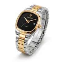 Matturi Two-Tone Black Dial Watch for Men – Image 4