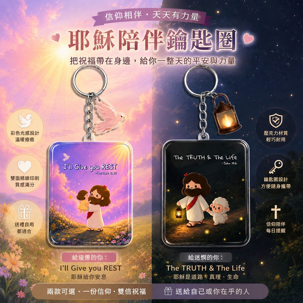 Jesus Companion Series Keychain – Image 1