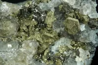 Pyrite ps. Pyrrhotite & Fluorite - Huanzala Mine, Peru – Image 6