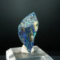 Azurite ps. Chalcostibite with Malachite - Rhar el Anz, Morocco – Image 4
