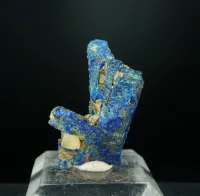 Azurite ps. Chalcostibite with Malachite - Rhar el Anz, Morocco – Image 2