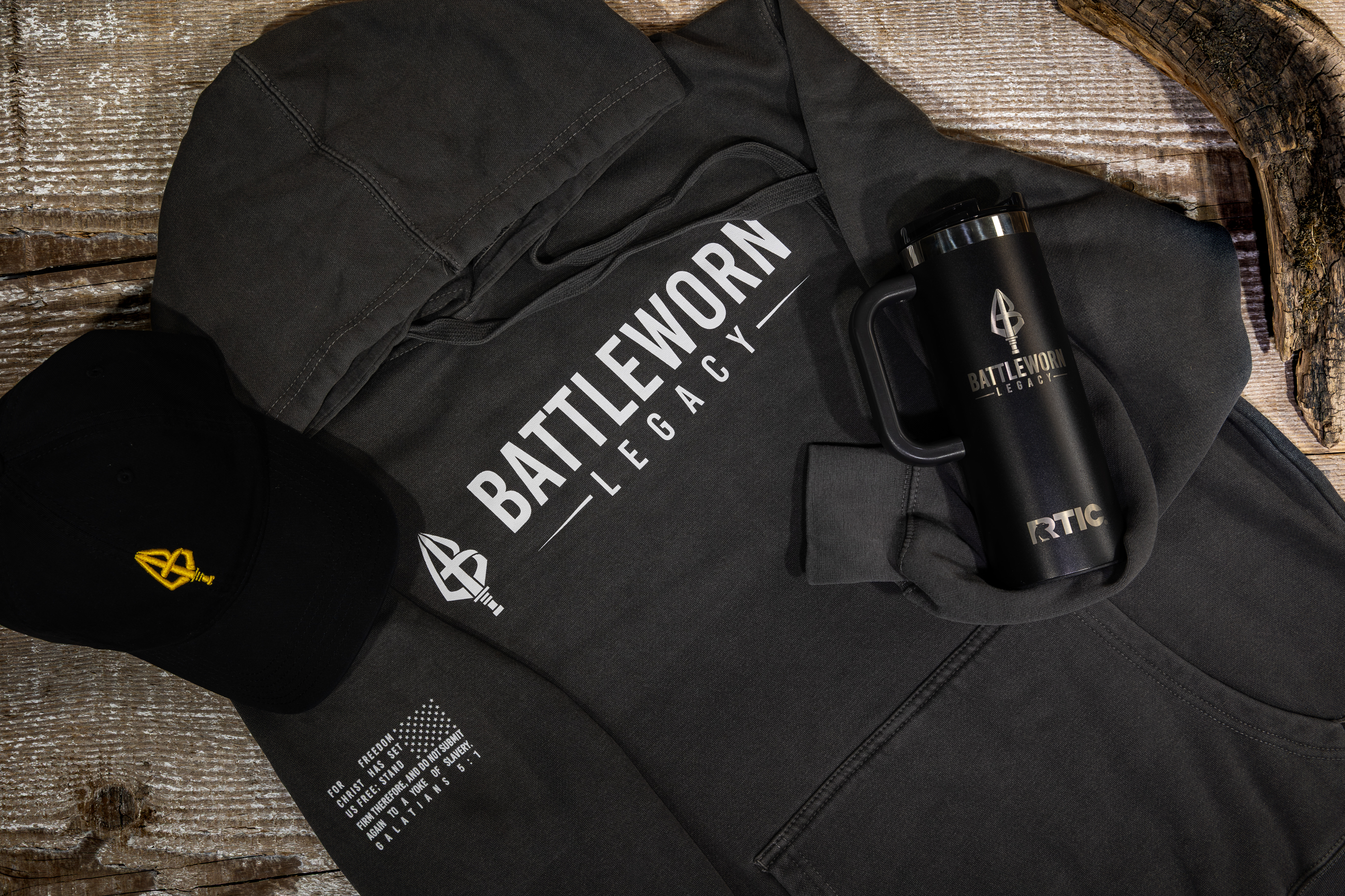LEGACY HOODIE (GALATIANS 5:1)  – Image 7