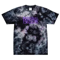 Embroidered Oversized Tie-Dye Shirt – Milky way, S