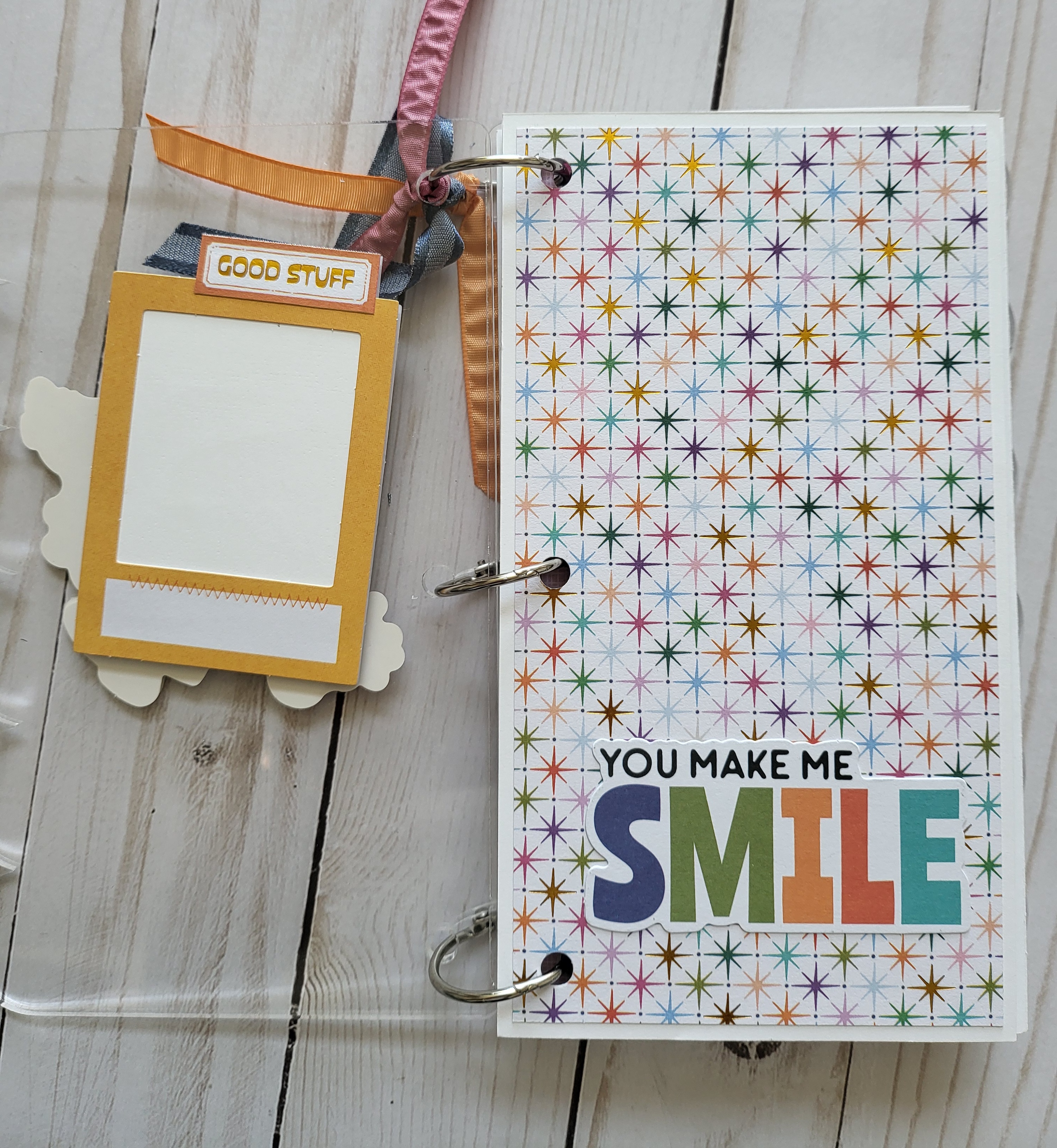 You Make Me Smile Scalloped Clear Acrylic Memory Album (Shimelle Main Character Energy) – Image 2