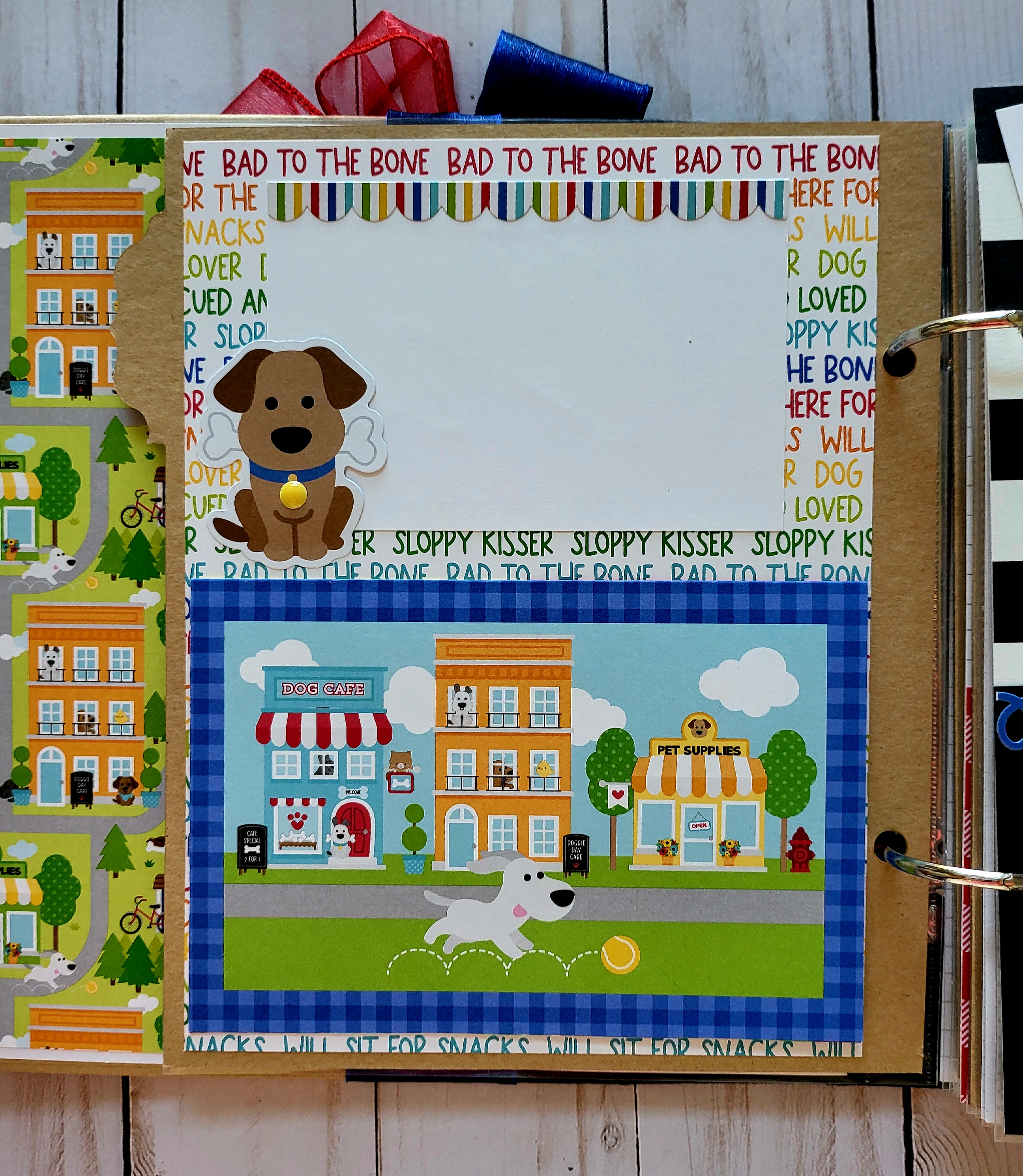 Doggone Cute 6x8 Handcrafted Dog Memory Album  – Image 4