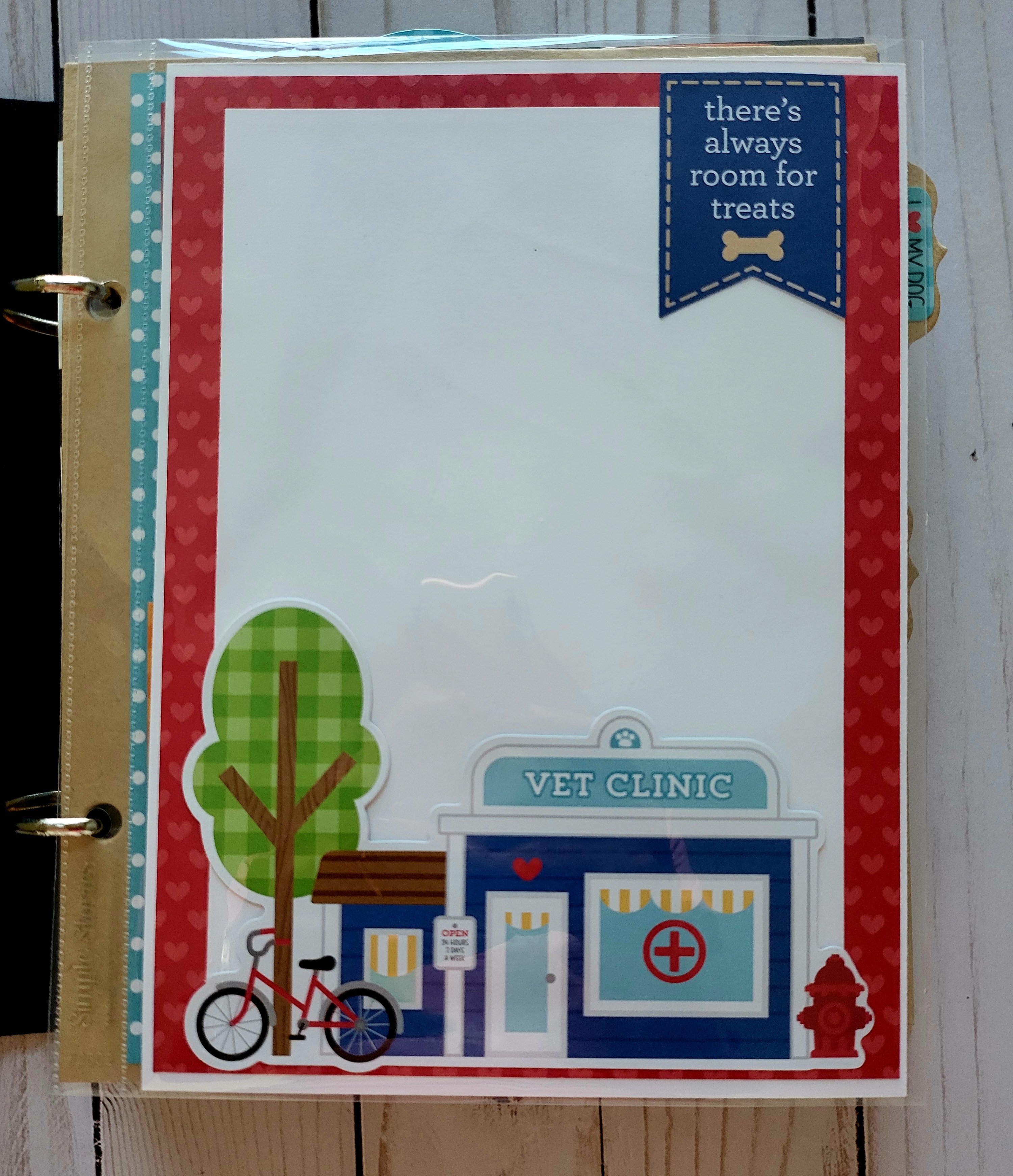 Doggone Cute 6x8 Handcrafted Dog Memory Album  – Image 6