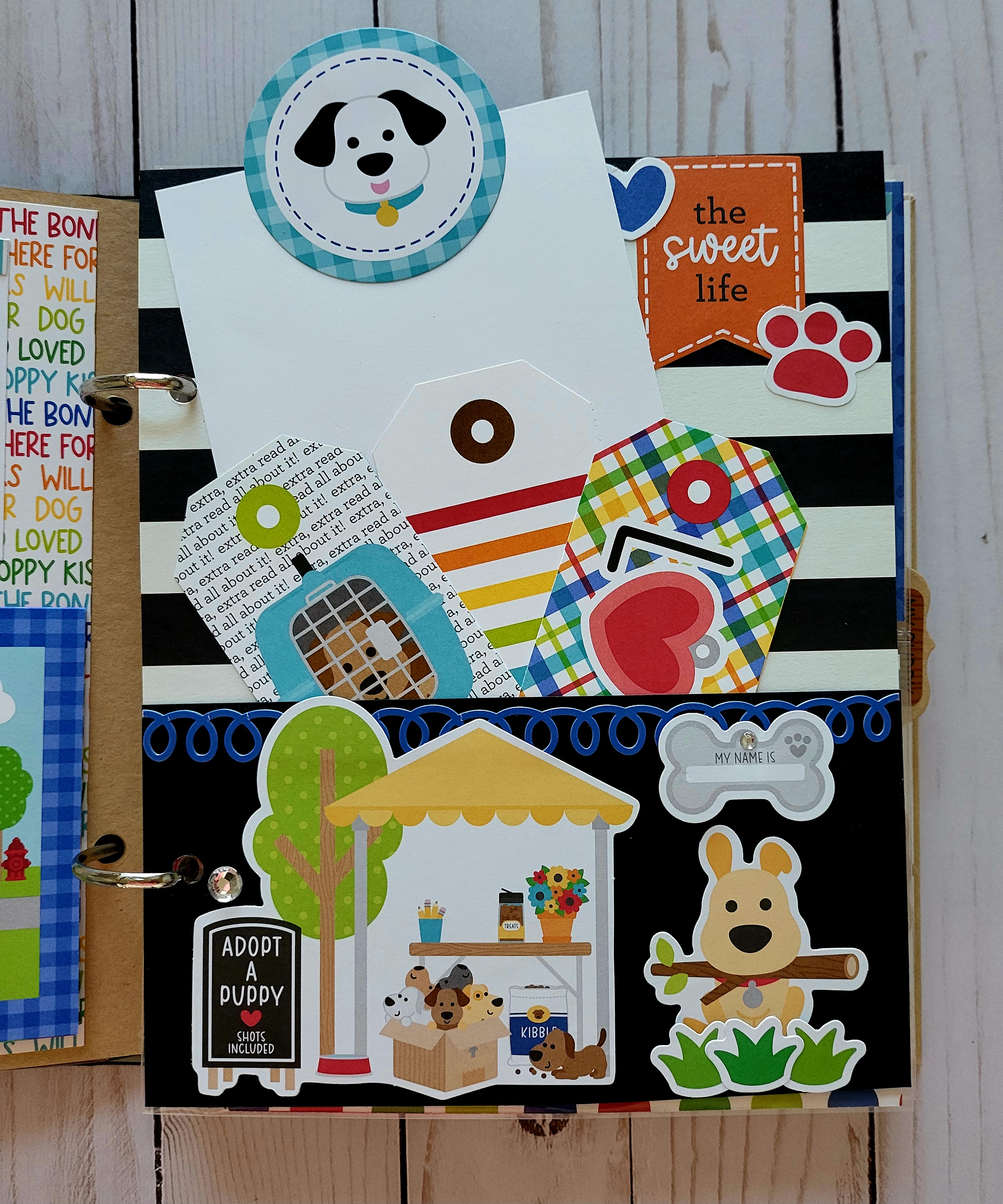 Doggone Cute 6x8 Handcrafted Dog Memory Album  – Image 11