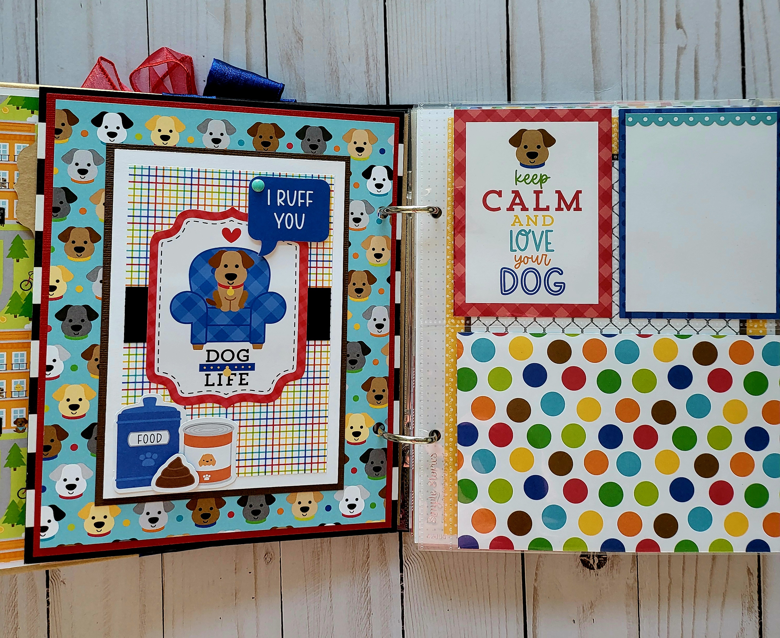 Doggone Cute 6x8 Handcrafted Dog Memory Album  – Image 7