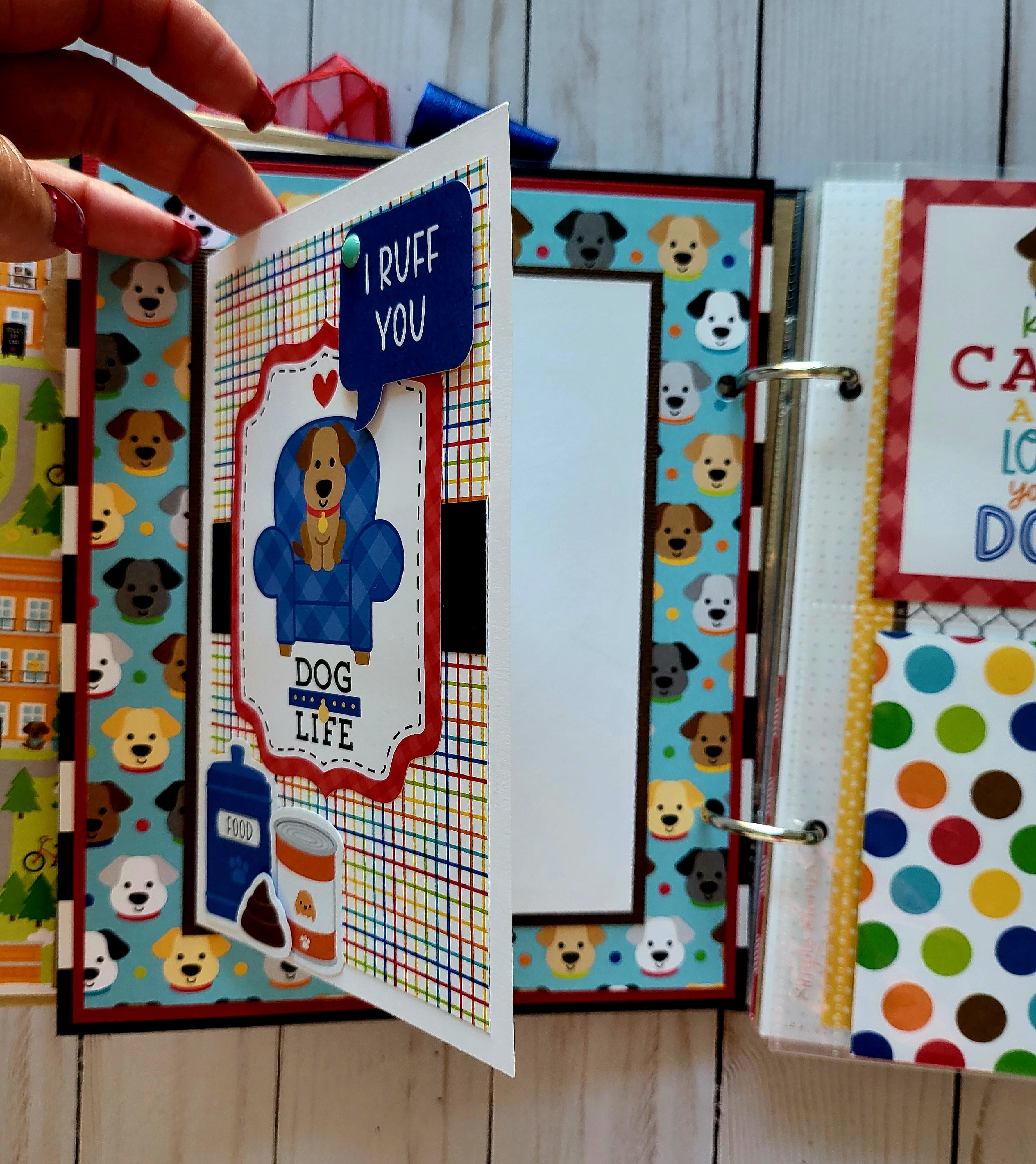 Doggone Cute 6x8 Handcrafted Dog Memory Album  – Image 8