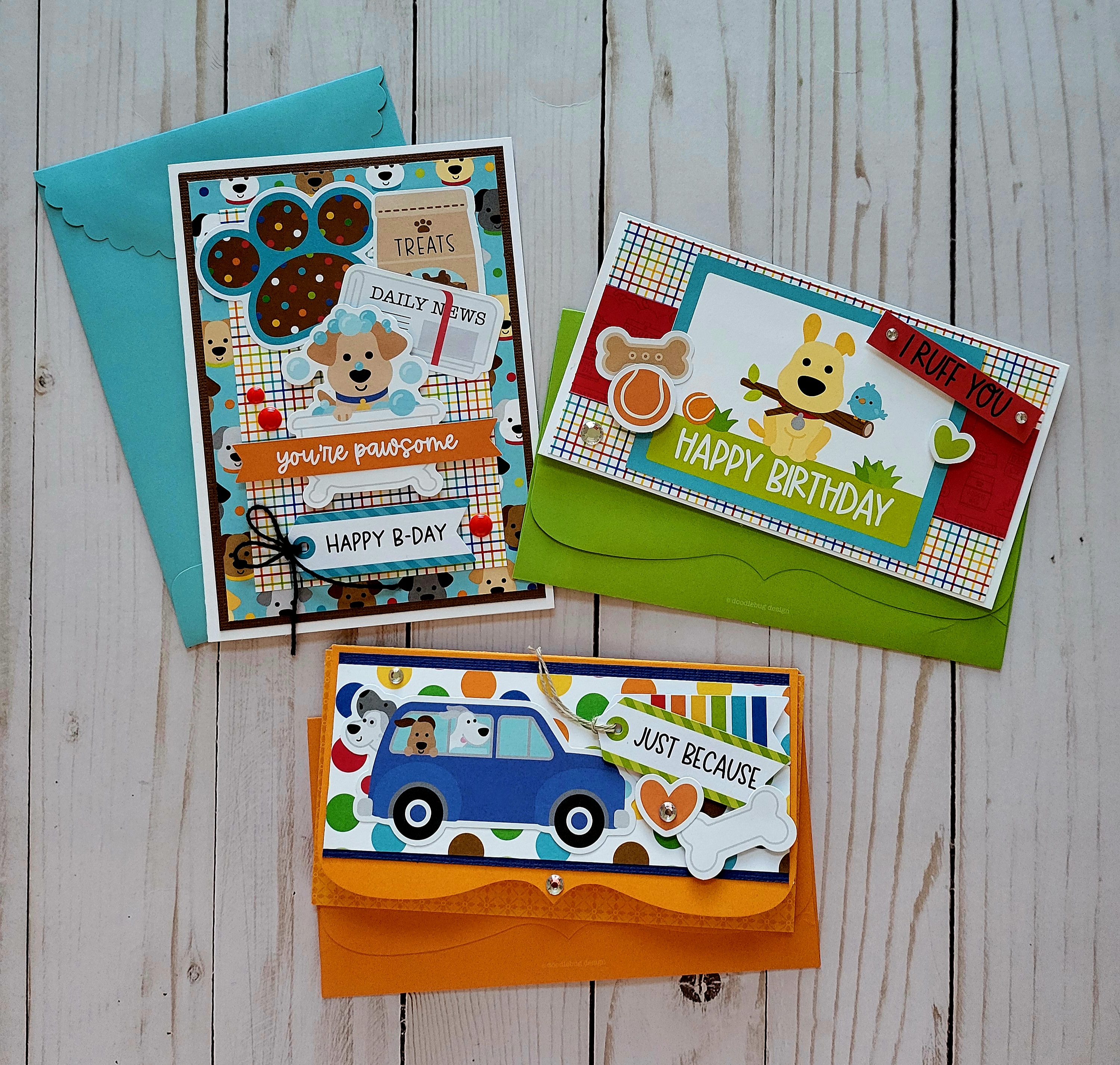 Doggone Cute Handcrafted Greeting Card Pack (Set of 7 with Specialty Envelopes) – Image 2