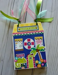 Summer Fun Handmade Chipboard Mini Album  – Image 1