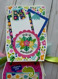 Summer Fun Handmade Chipboard Mini Album  – Image 5