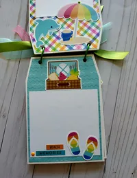 Summer Fun Handmade Chipboard Mini Album  – Image 3