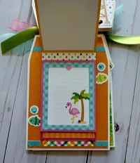 Summer Fun Handmade Chipboard Mini Album  – Image 7