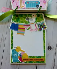 Summer Fun Handmade Chipboard Mini Album  – Image 10