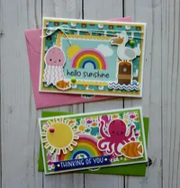 Summer Fun Card Pack (Set of 6 Handmade Cards & Envelopes) – Image 2