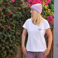 Women's Graphic V-Neck ~ Faulty Meatsuit Pilot – Image 7