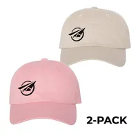Dad Hat 2-Pack ~ Faulty Meatsuit Pilot – Pink, Pink