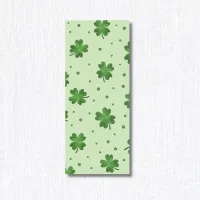 Green Clover Laminated Bookmark Pattern – Image 1