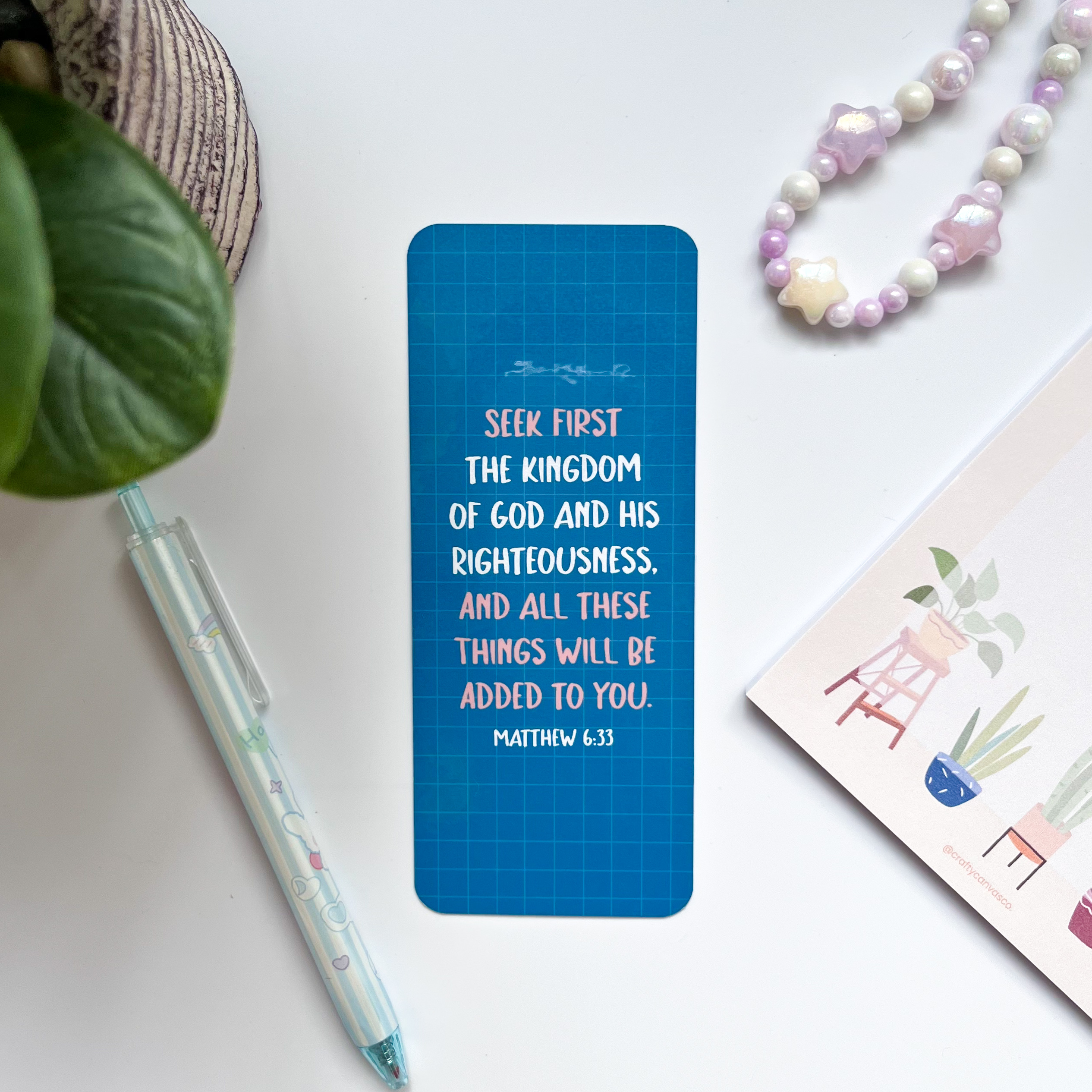 Matthew 6:33 Laminated Bookmark – Image 2