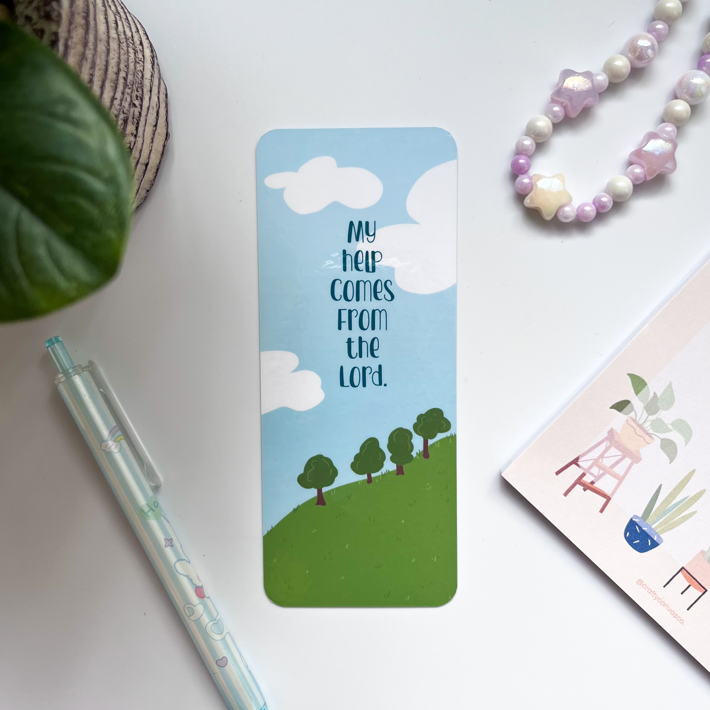 My Help Comes from the Lord Laminated Bookmark – Image 2