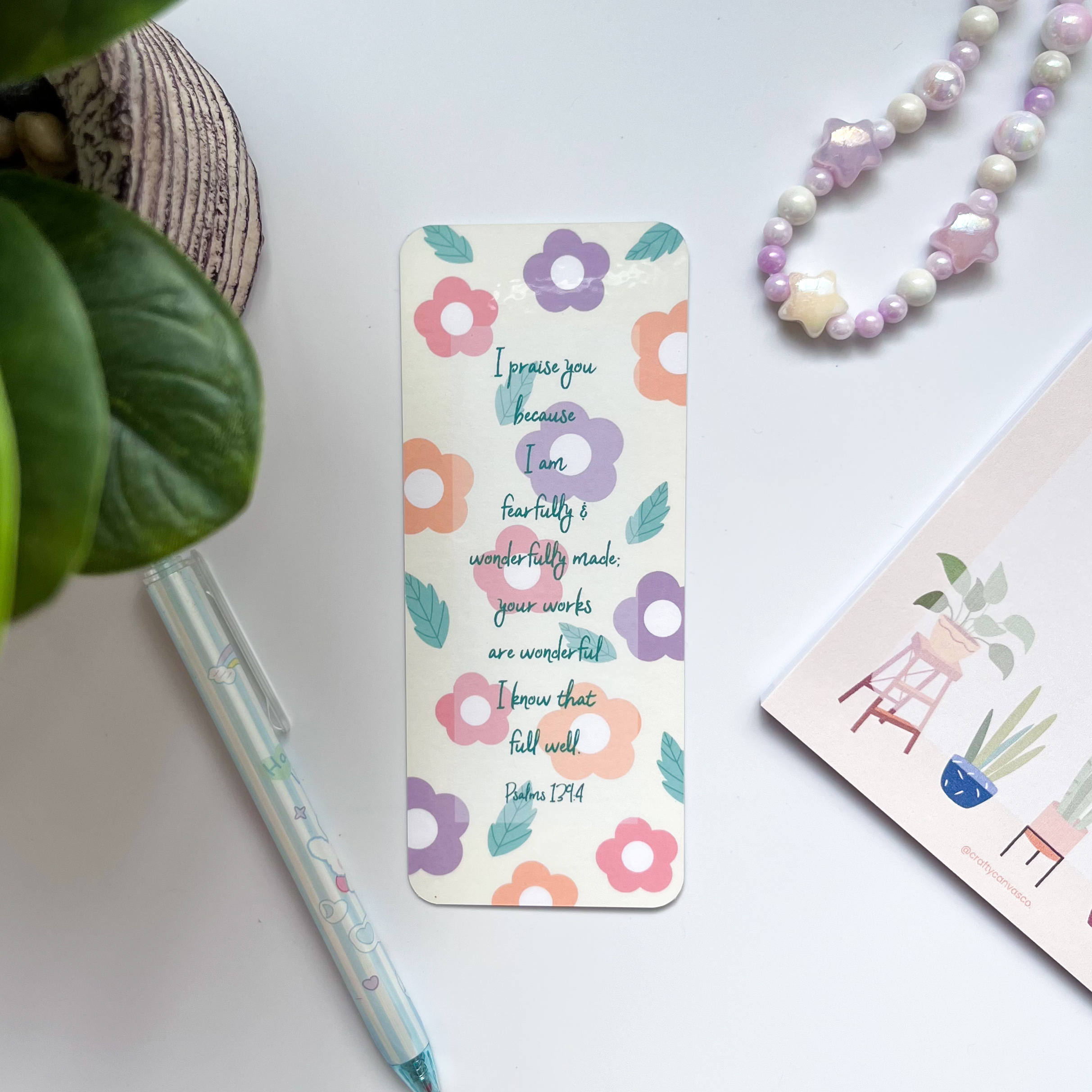 Psalm 139:14 Laminated Bookmark – Image 2