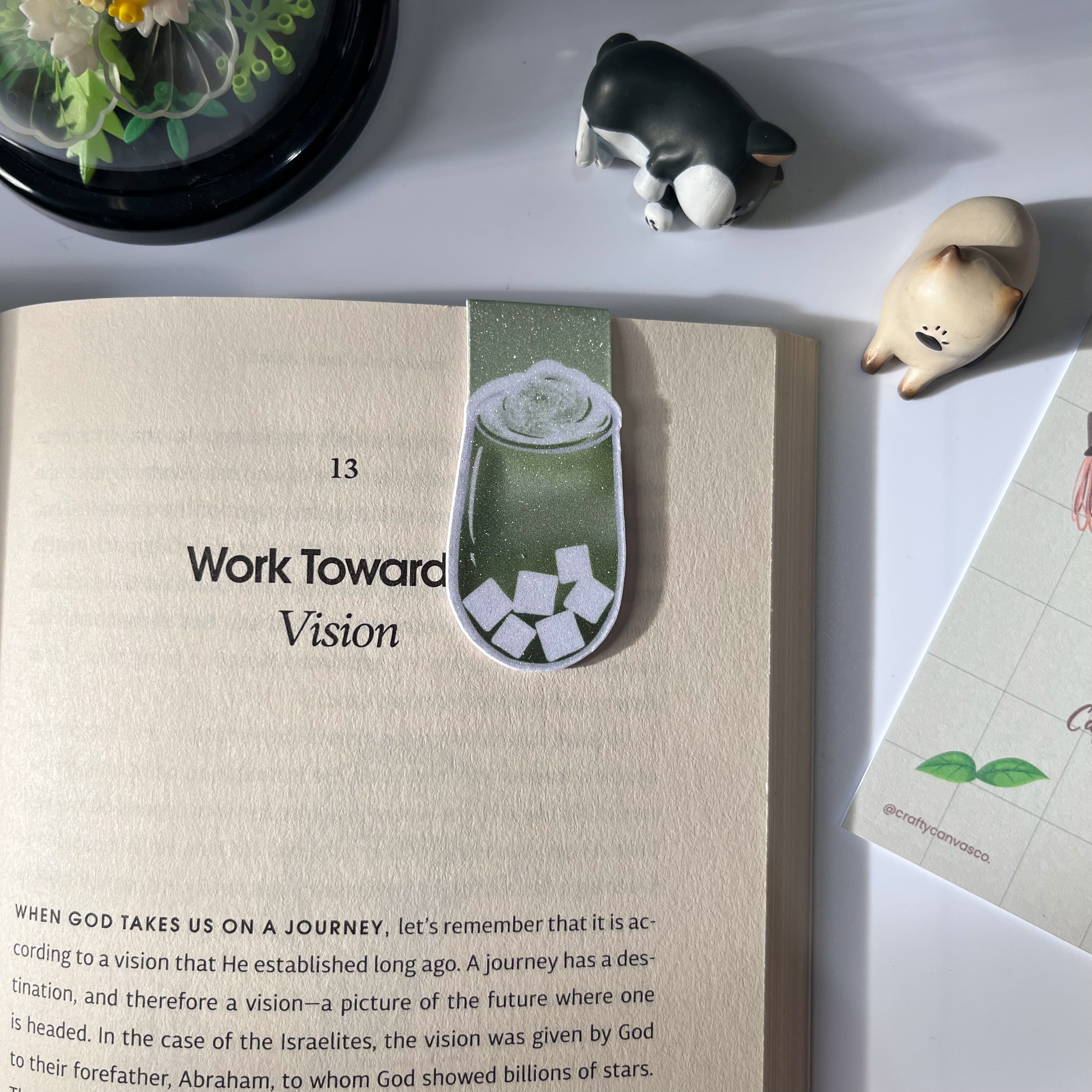 Matcha (Caffeine Collection) - Magnetic Bookmark – Image 2