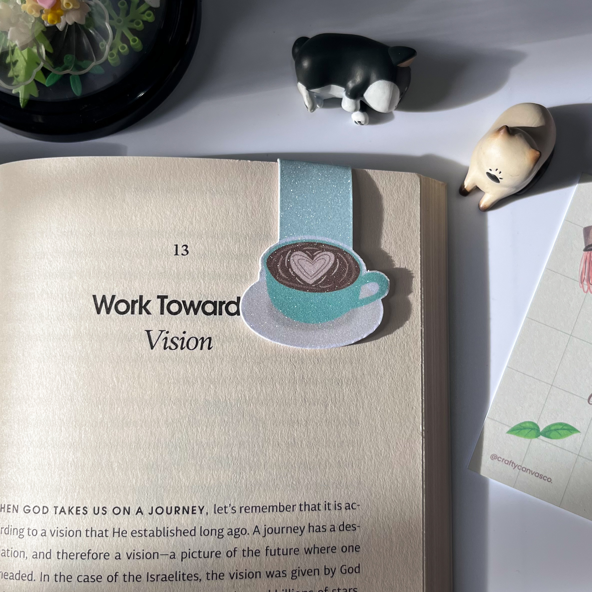 Latte Art (Caffeine Collection)- Magnetic Bookmark – Image 2