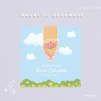 Tulips Bouquet (Floral Collection) - Magnetic Bookmark – Image 1