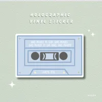 Radio Tape Holographic Sticker – Image 1