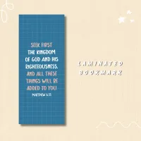 Matthew 6:33 Laminated Bookmark – Image 1