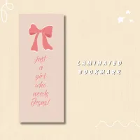 Just a Girl Who Needs Jesus Laminated Bookmark – Image 1