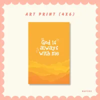 God is Always With Me- Art Print – Image 1