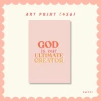 God is our Ultimate Creator -Art Print – Image 1